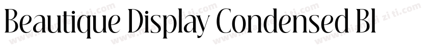 Beautique Display Condensed Black字体转换